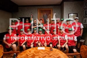 Recibe el alcalde Beto Granados al equipo de la Liga Pequeña de Béisbol “Villa del Refugio”, rumbo a Guatemala