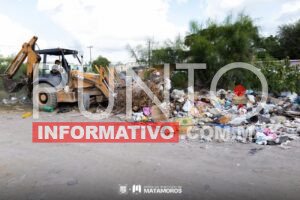 Eliminan basurero clandestino en la Colonia Paraíso para que brille Matamoros
