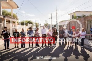 Inauguración de pavimentación de la calle Cuitláhuac tras 42 años de espera