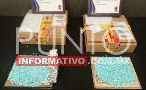 Aseguran cerca de un kilo de fentanilo en empresa de paquetería en Culiacán
